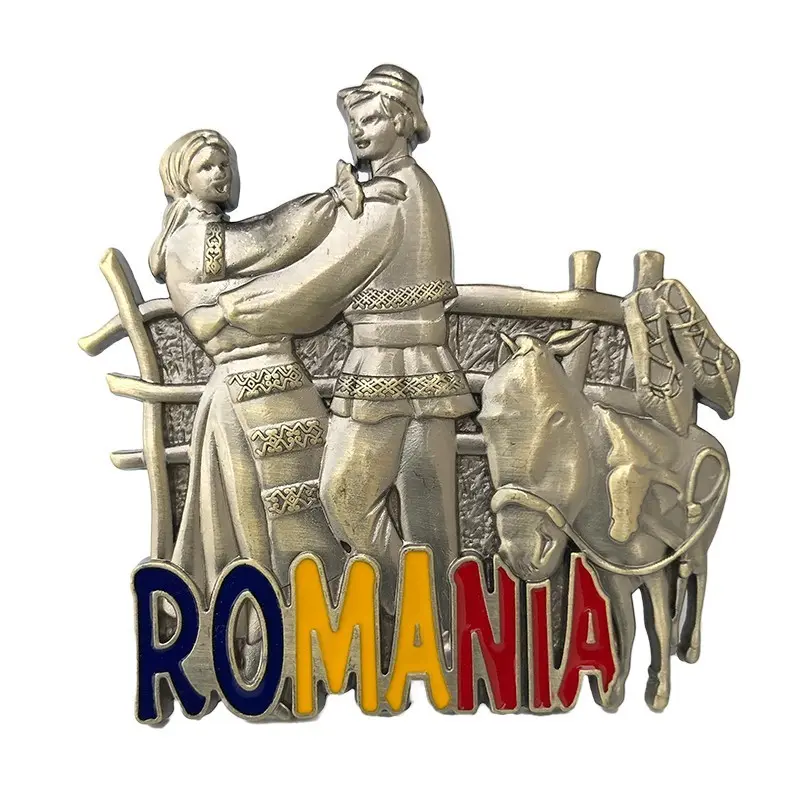 Tarani dansatori romania, magnet metal